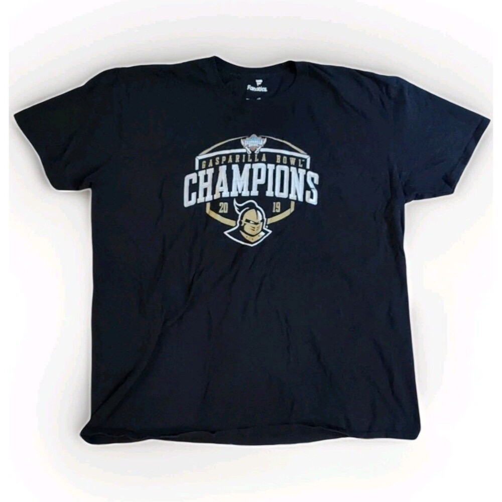 Men's 2XL Fanatics Black UCF Knights 2019 Gasparilla Bowl Champions Corner Shirt